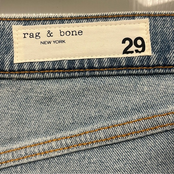 Rag and bone The Harlow mid-rise ankle straight light blue jeans BRAND NEW - Picture 8 of 8